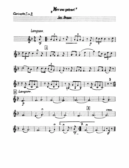 Clarinet 1, 2 (B♭)