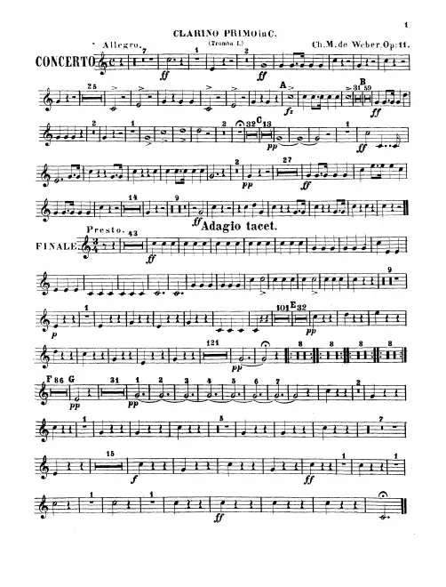 Clarinet 1, 2 (C)