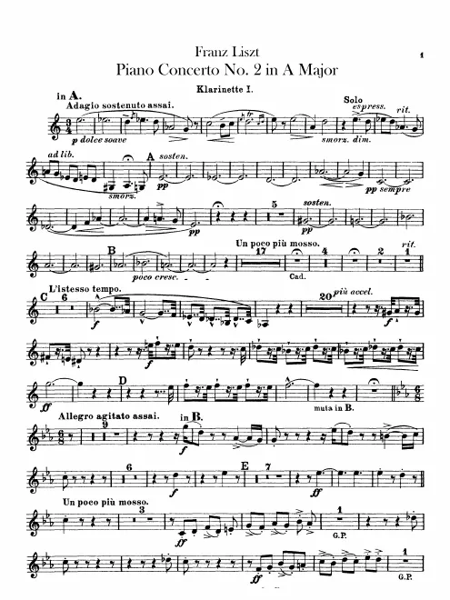 Clarinet 1 (A/B♭)
