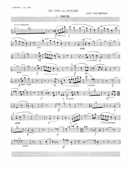 Clarinet 1, 2 (A/B♭)