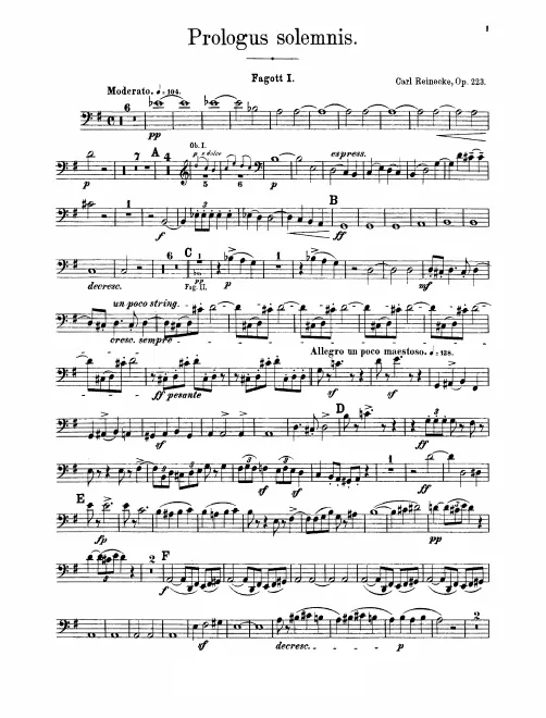 Bassoon 1, 2