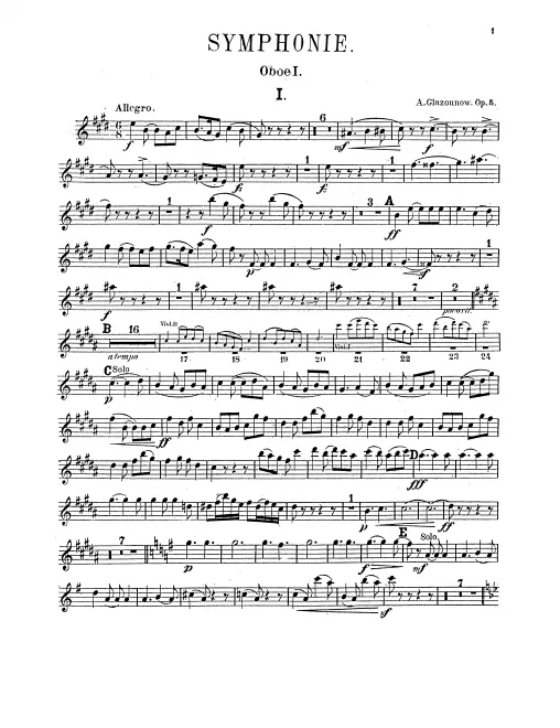 Oboe 1, 2