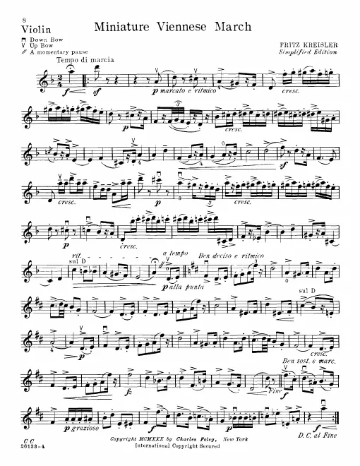 Complete Score and Violin Part