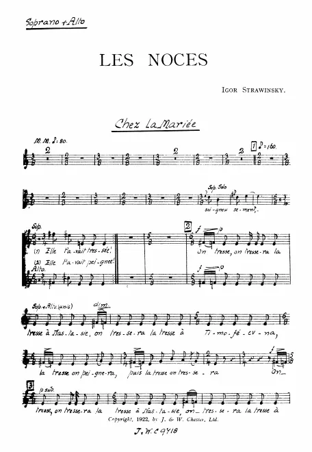 Soprano and Alto