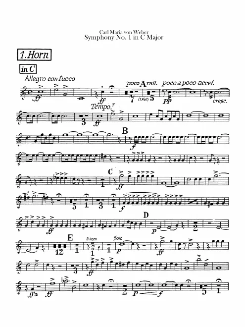 Horn 1, 2 (C, E)