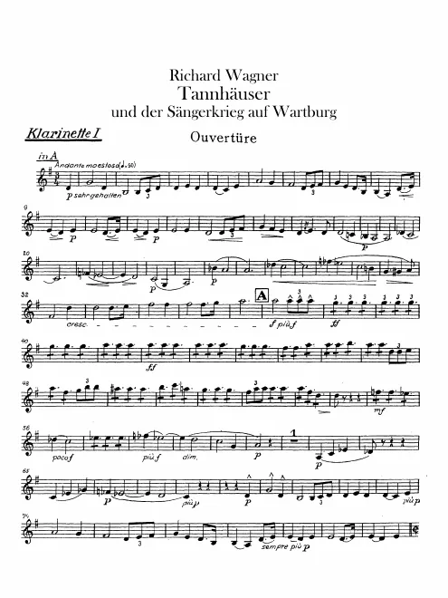 Clarinet 1 (B♭, A, C)