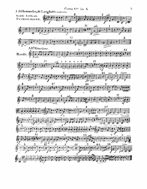 Horn 1, 2 (A)