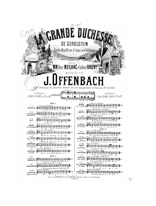 No.5, Chanson du régiment: "Ah! c'est un fameux régiment" (Act I, No.4)