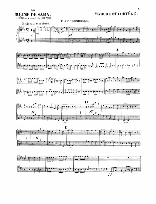Trombone 1/2, 3, Ophicleide