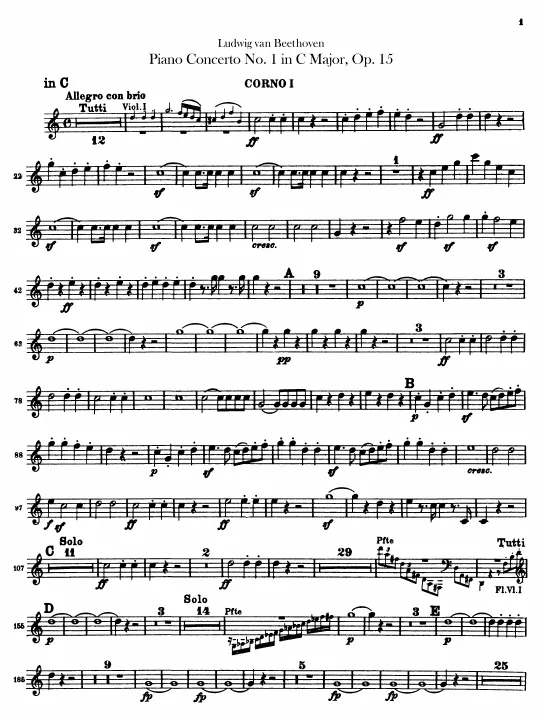 Horn 1, 2 (C, E♭)