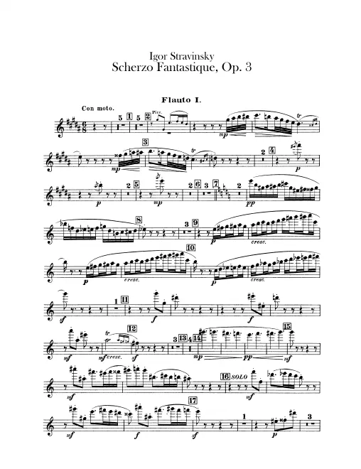 Flute 1, 2/Alto Flute, 3/Piccolo 2, Piccolo 1