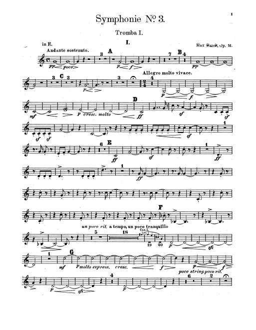 Trumpet 1, 2 (E/D/C), 3 (E/C)