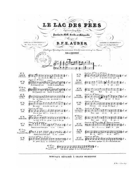 No.7 bis , Air: "Avec adresse, avec audace" (Act II, No.7a)