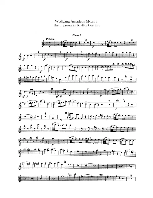 Oboe 1, 2