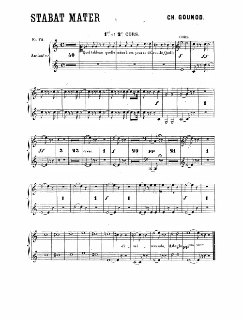 Horn 1/2 (F), 3/4 (D)