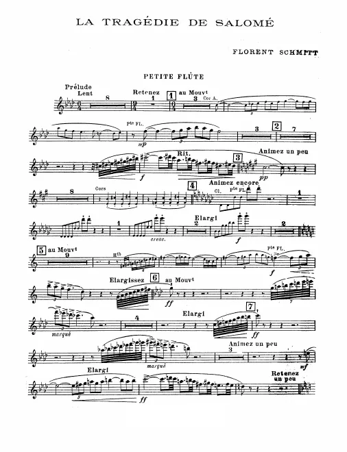 Piccolo, Flute 1/2