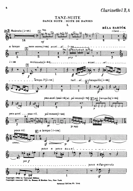 Clarinet 1 (A/B♭)
