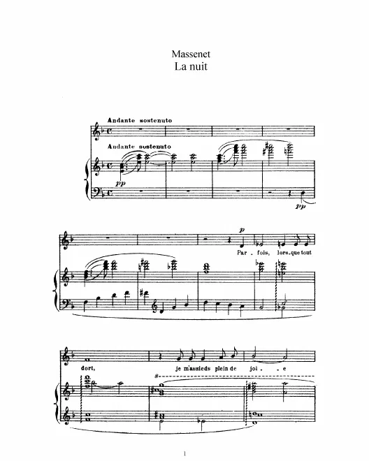 Complete Score (F Major: high voice and piano)