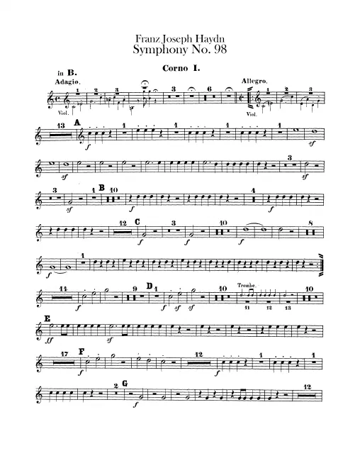 Horn 1, 2 (B♭/F)