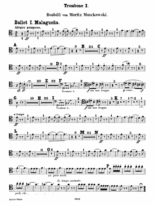 Trombone 1, 2, 3, Tuba