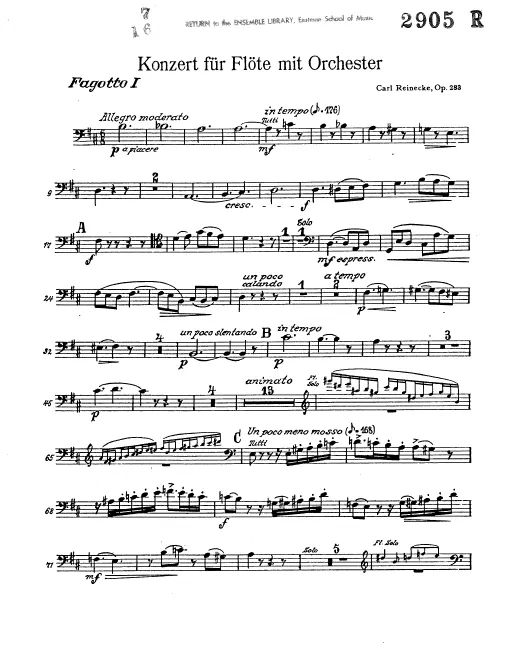 Bassoons 1, 2