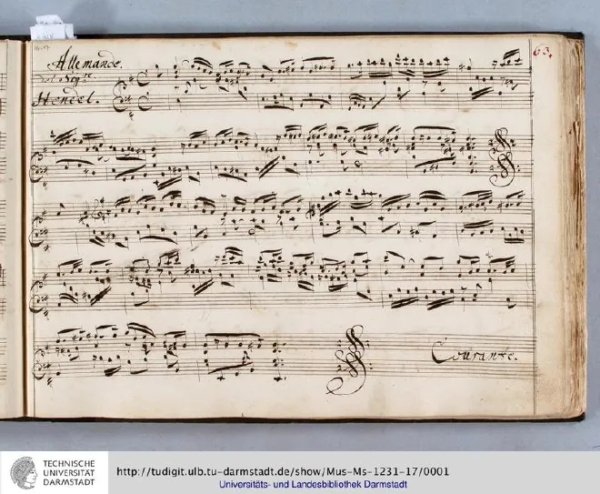 Allemande, Courante, Sarabande & Gigue