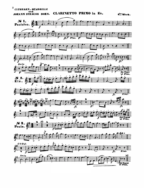 Clarinet 1 (E♭), 2 (B♭)