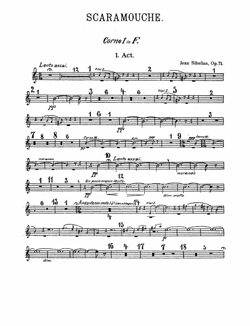 Horn 1, 2, 3, 4 (F)