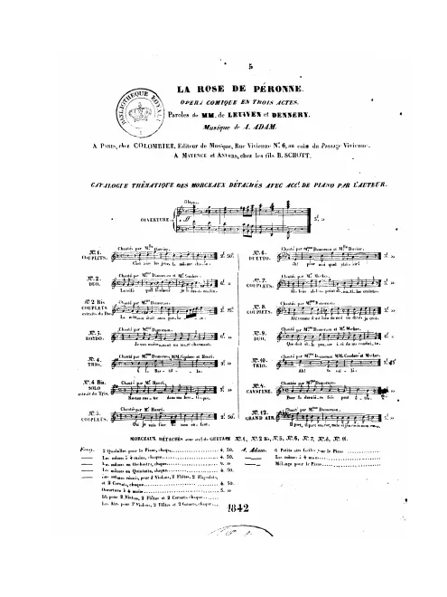 No.5, Couplets: "Ah! je suis fier de mon enfant" (Balandier)
