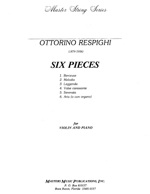 Complete Score and Violin Part