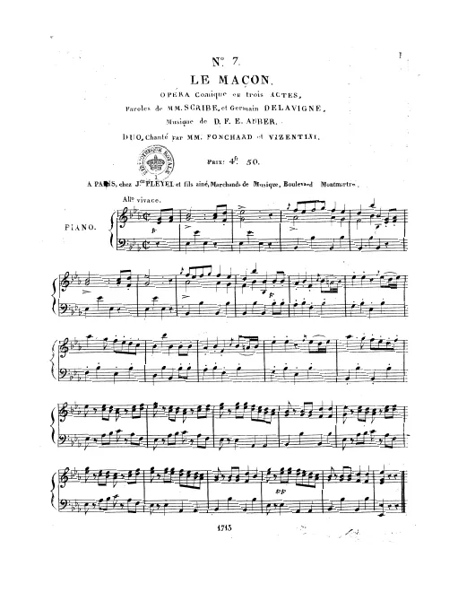 7. Duo: "Dépêchons, travaillons" (Act II, No.13)