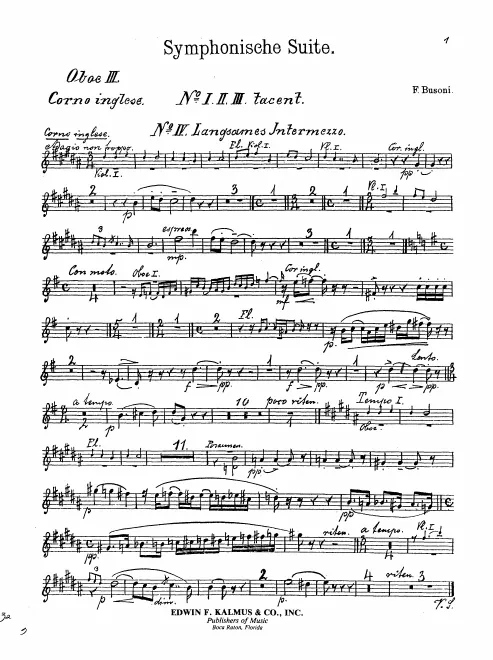 Oboe 3/English Horn