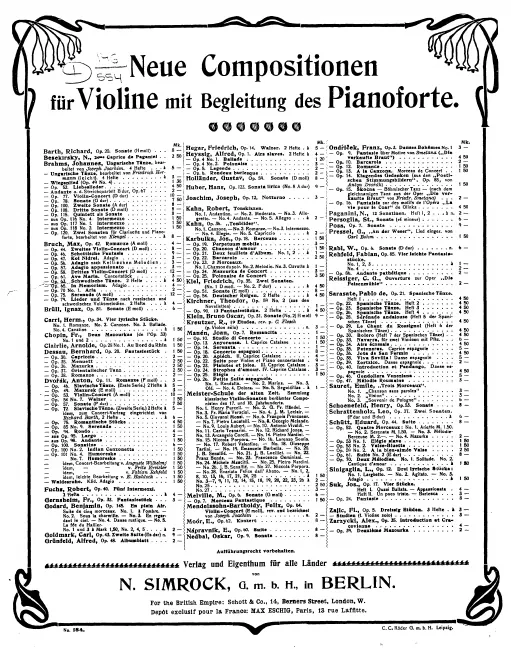 Complete Score and Violin Part