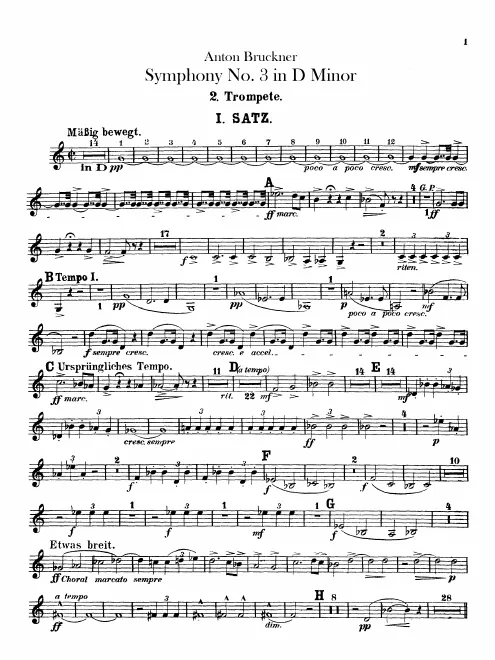 Trumpet 2 (F/E/E♭/D/D♭)