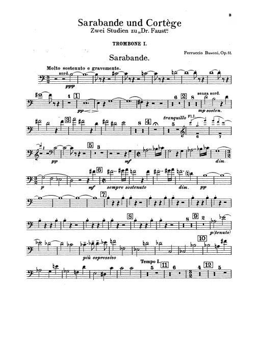 Trombone 1, 2, 3, Tuba