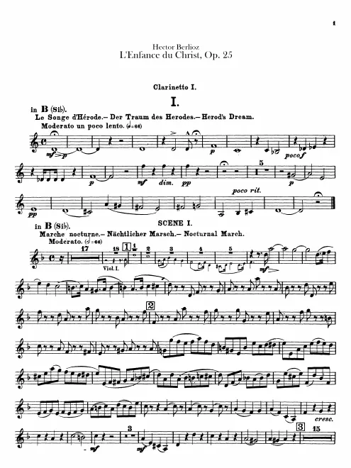Clarinet 1, 2 (B♭, A)