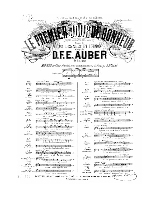 No.1, Mélodie: "Notre Dieu, notre époux" (Act I, No.1b)