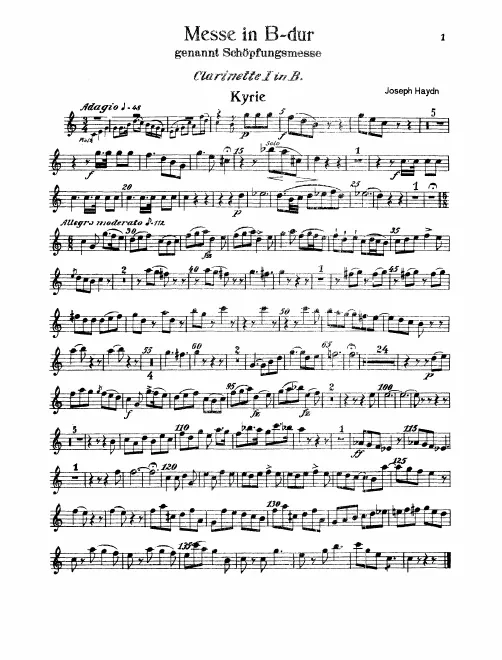 Clarinet 1, 2 (B♭)