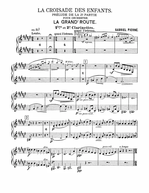 Clarinet 1/2, Bass Clarinet (B♭)