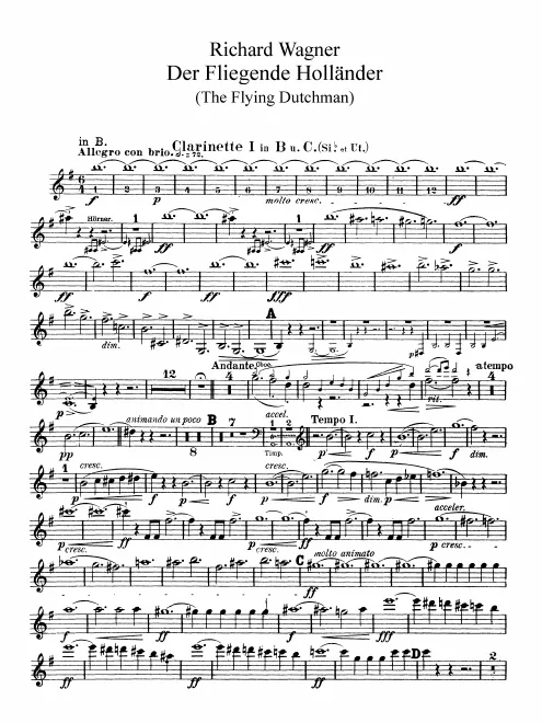 Clarinet 1 (B♭/A/C)