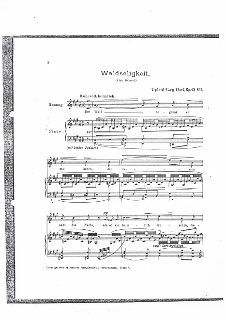 1. Waldseligkeit