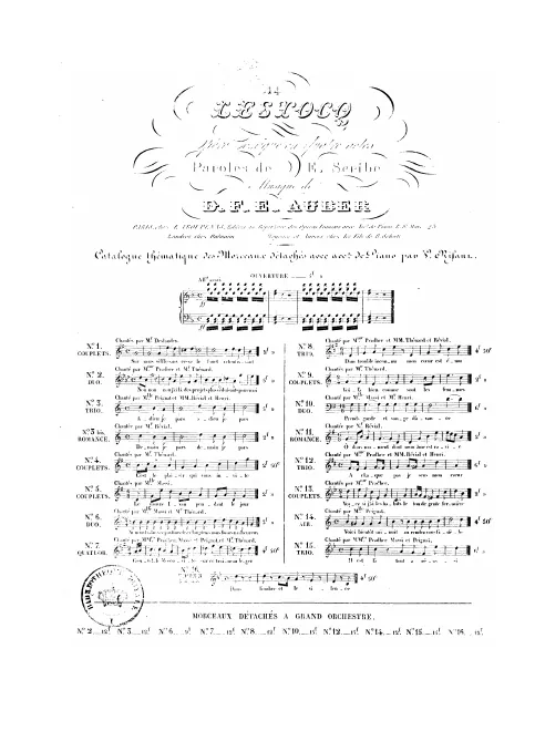 No.14, Air: "Voici bientôt minuit" (Act IV, No.15b)