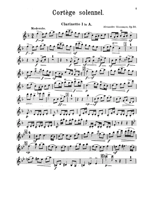 Clarinet 1, 2, 3 (A)