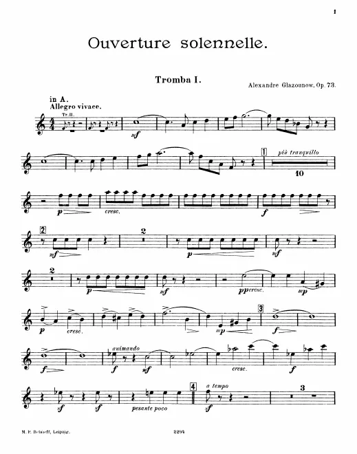 Trumpet 1, 2 (A/B♭)