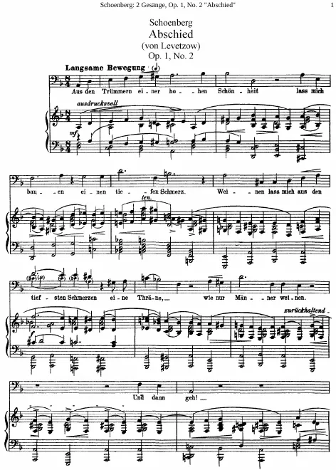 2. Abschied (, transposed)