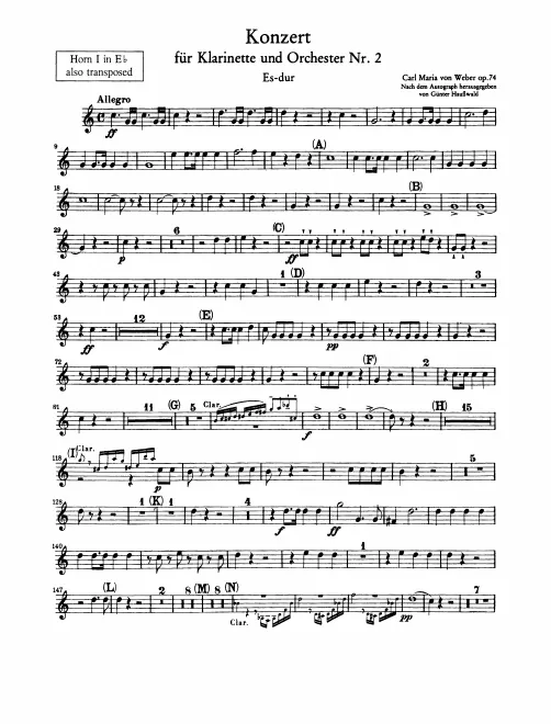 Horn 1, 2 (E♭, F)