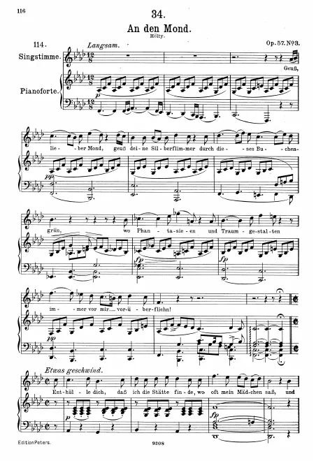 Complete Score (Original / High voice, F minor)