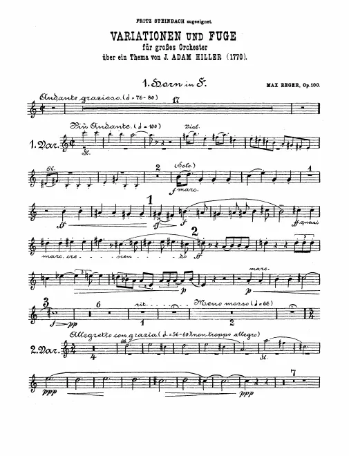 Horn 1, 2, 3, 4 (F)