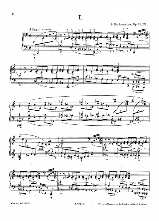 1. Allegro vivace (C major)