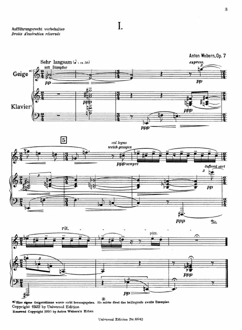 Complete Score and Violin Part